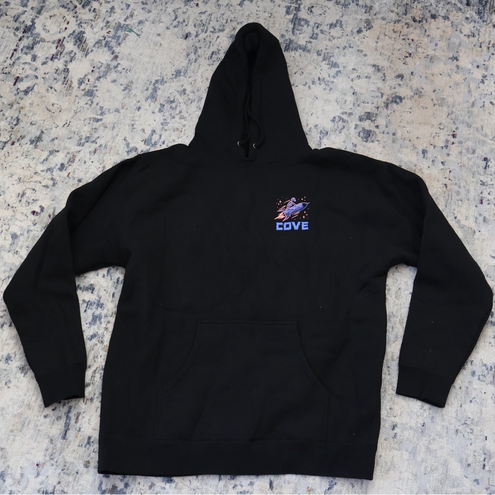 Cove Black Graphic Hoodie for Men